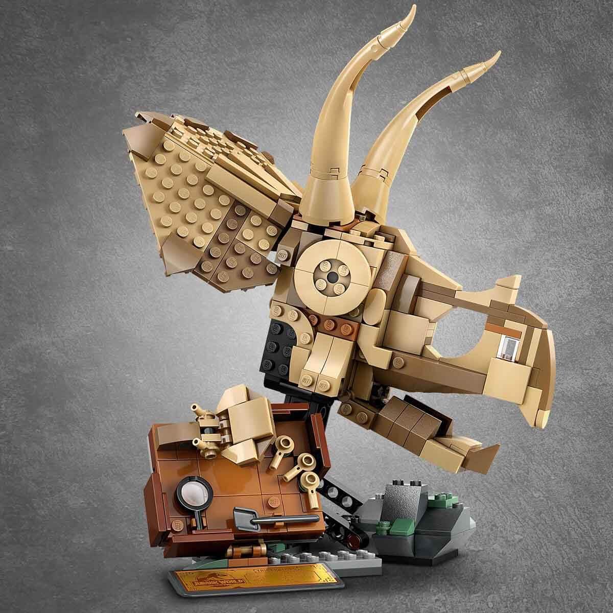 LEGO JURASSIC WORLD DINOZOR FOSILLERI TRICERATOPS KAFASI 76969 Diğer LJW76969