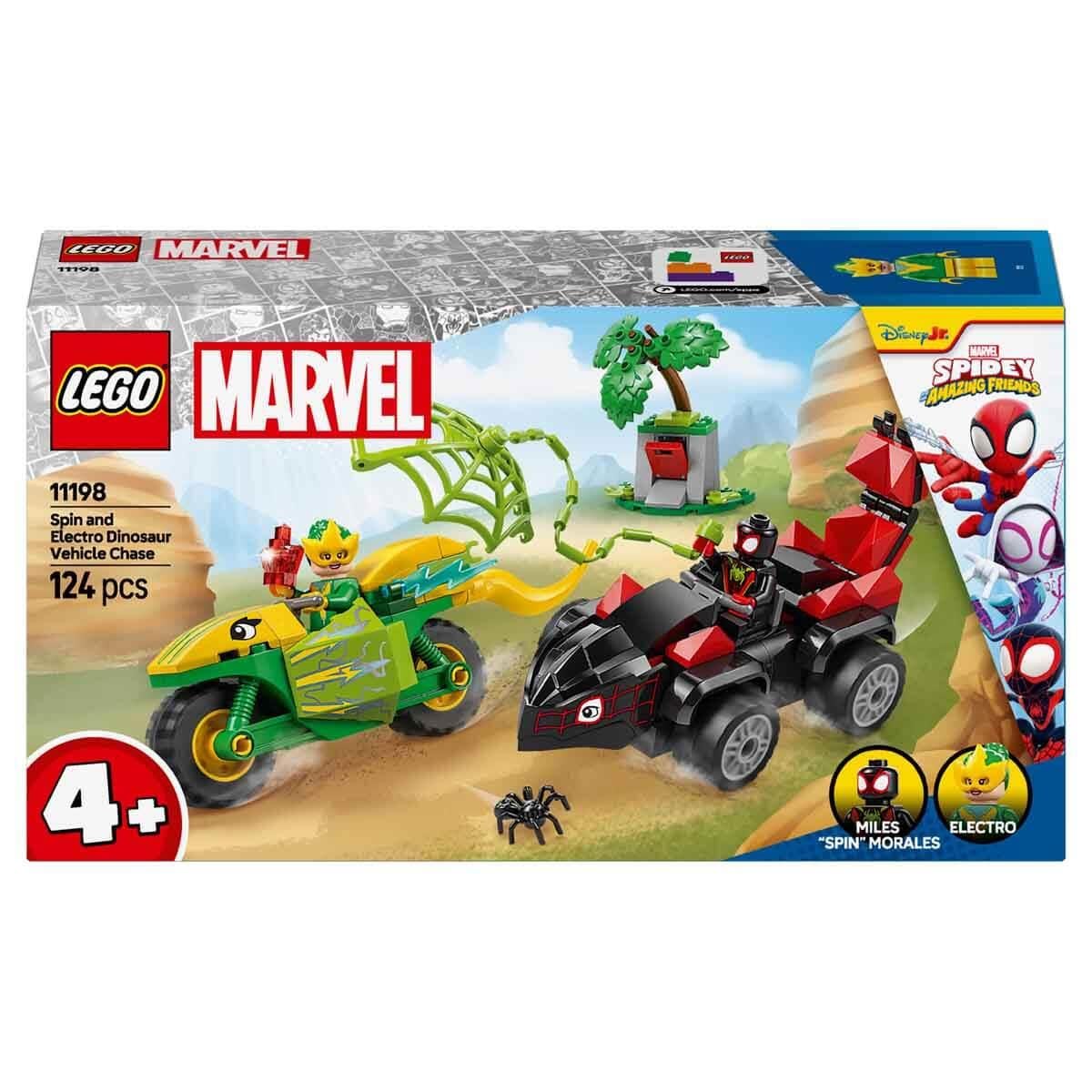 LEGO MARVEL SPIDEY VE INANILMAZ ARKADASLARI SPIN VE ELECTRO DINOZOR ARACI TAKIBI 11198 Diğer LSS11198