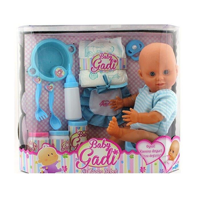 Baby Gadi Bebeğim Banyoda Mavi Mega Oyuncak CXY60103 M