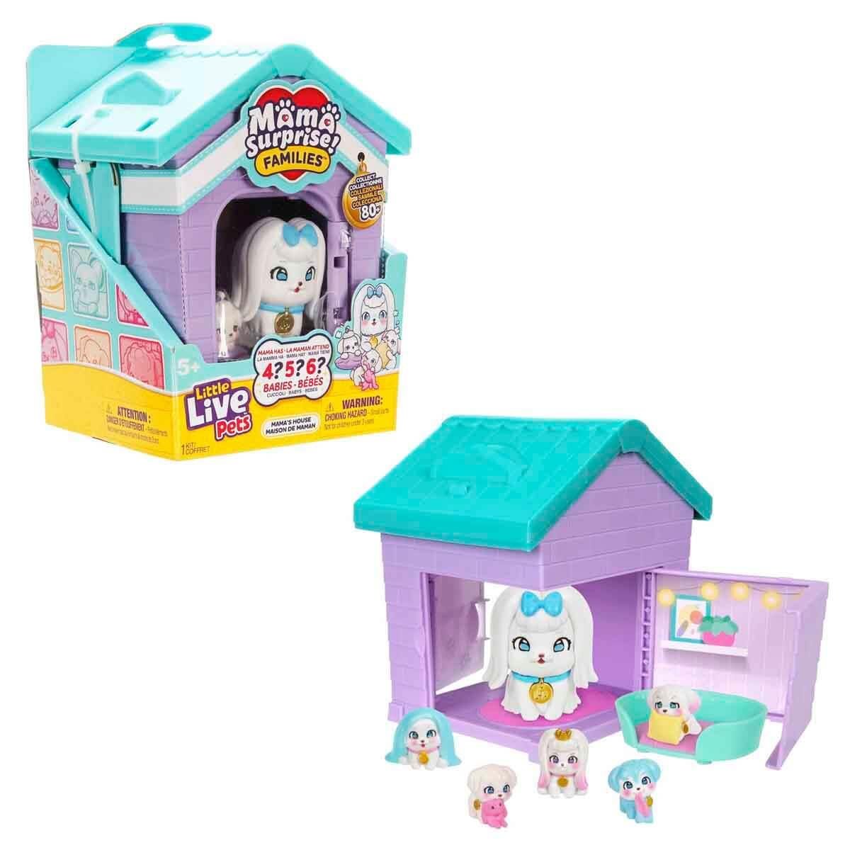 LITTLE LIVE PETS LIVE PETS MAMA SURPRISE FAMILIES HOUSE WITH MALTESE LP306000 Diğer LP306000 M