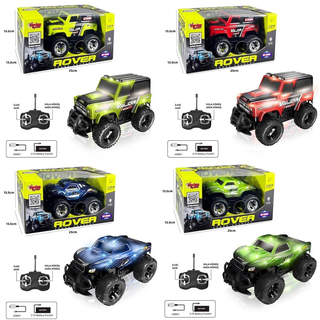 VARDEM UZAKTAN KUMANDALI FULL FONKSIYON SARJLI ROVER OFF-ROAD ISIKLI ARABA 1:24 Diğer VAR SYR 666 842 3 4 5 6 7