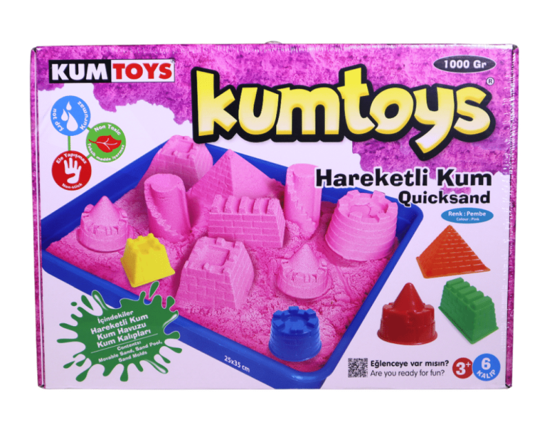 KUMTOYS HAREKETLI KUM SETI PEMBE Diğer KM5329 P
