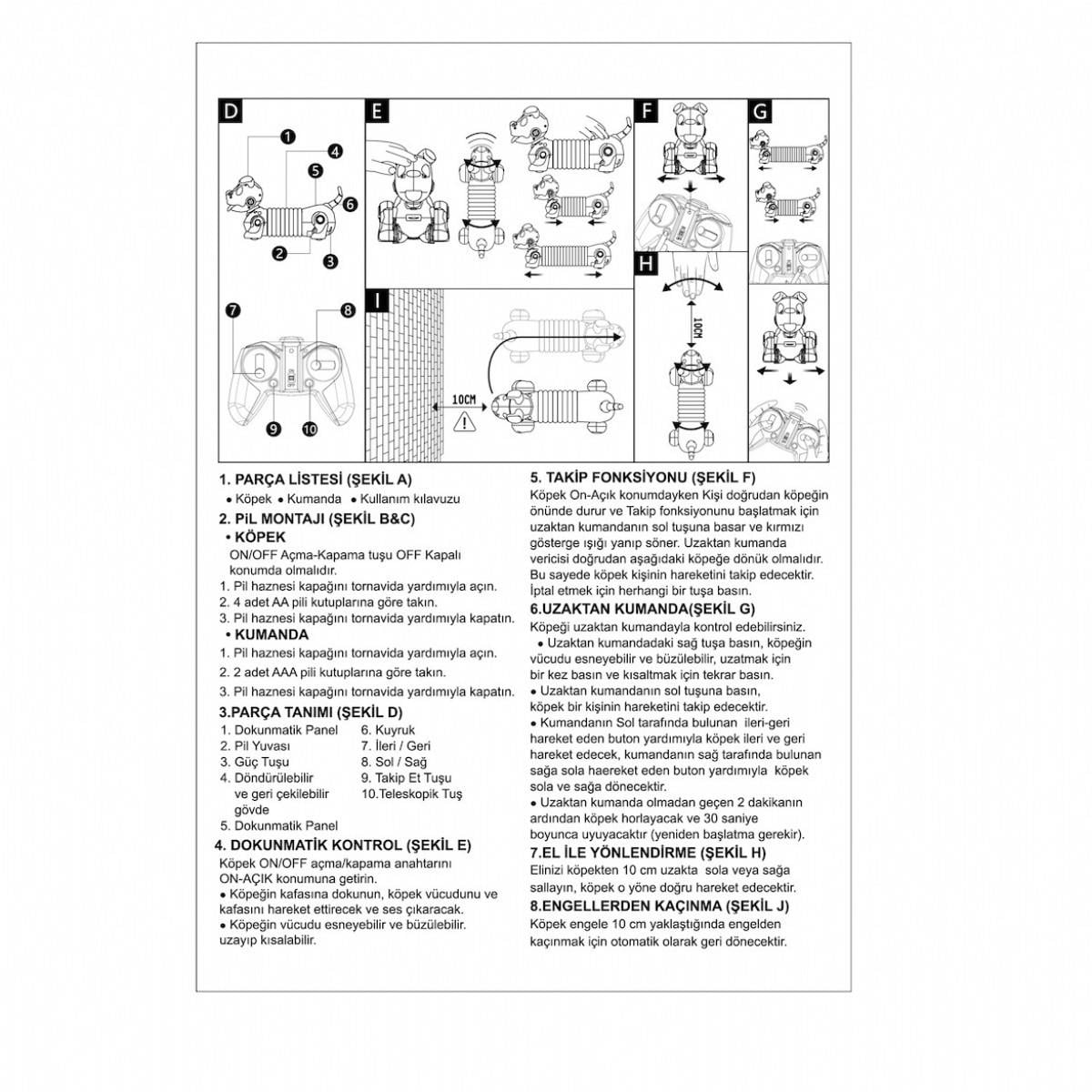 UK ISIKLI VE SESLI SEVIMLI AKILLI KOPEK Diğer GL 777 603