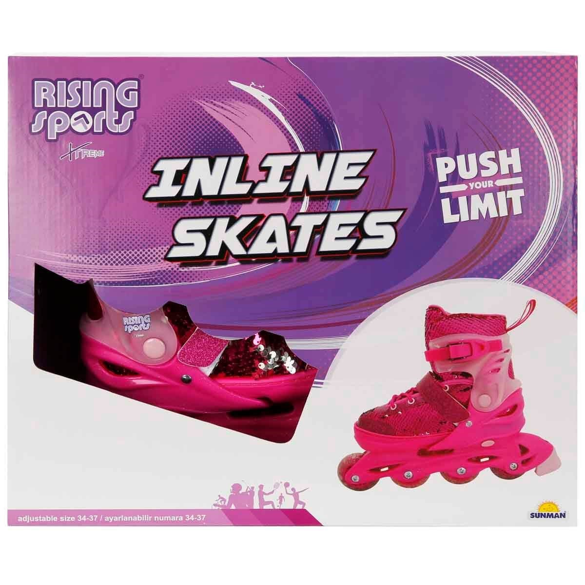 SUNMAN RISING SPORTS INLINE 4 TEKER PATEN PEMBE PAYETLI 34-37 Diğer S00003058