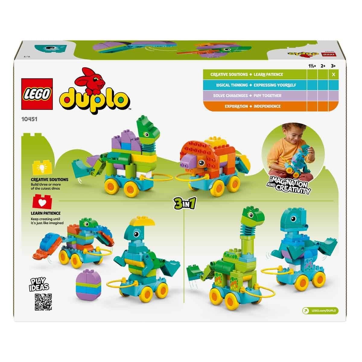 LEGO DUPLO KASABASI 3’U 1 ARADA TEKERLEKLI DINOZORLAR 10451 Diğer LED10451