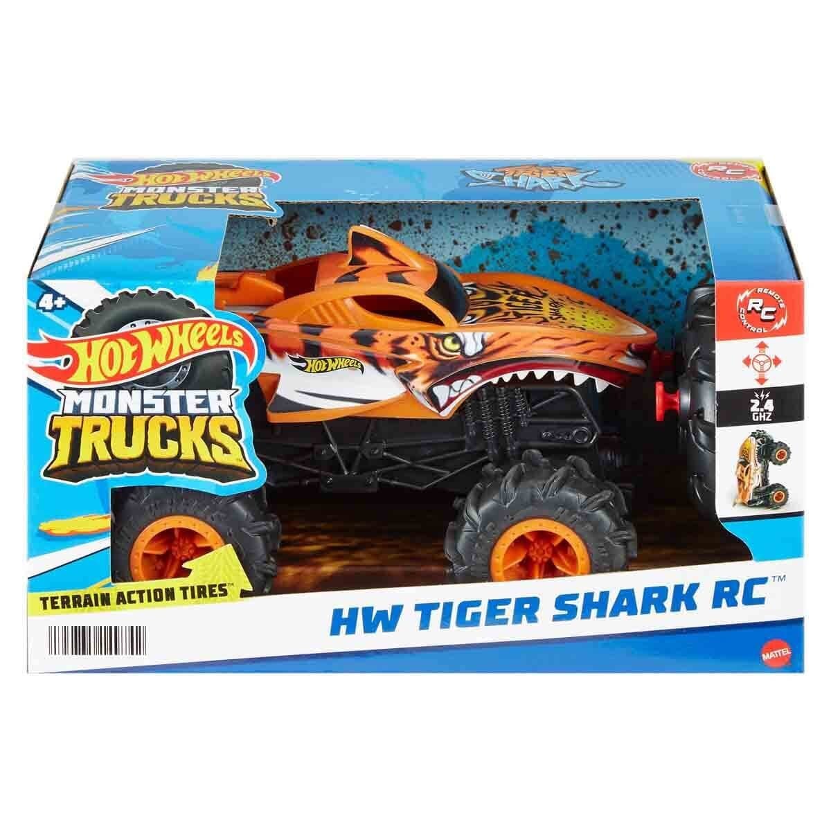 HOT WHEELS MONSTER TRUCKS 1:24 TIGER SHARK UZAKTAN KUMANDALI ARABA HNV03 Diğer HNV03