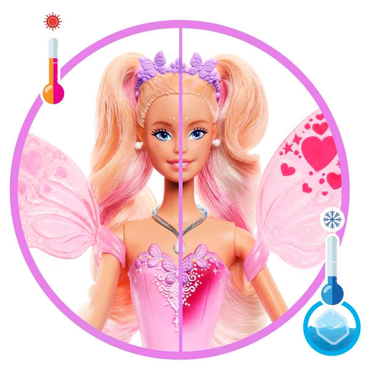 BARBIE RENK DEGISTIREN PERI KIZI BEBEGI JCP76 Diğer JCP76