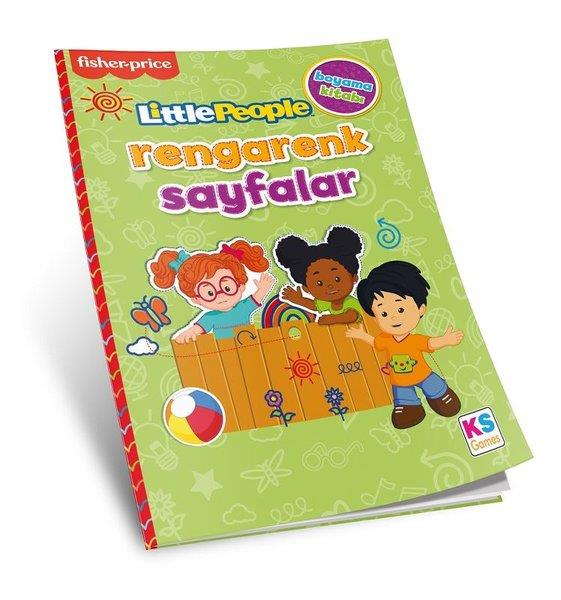 FP LITTLE PEOPLE COLORING BOOK RENGARENK SAYFALAR SARI YESIL Diğer FP 13440