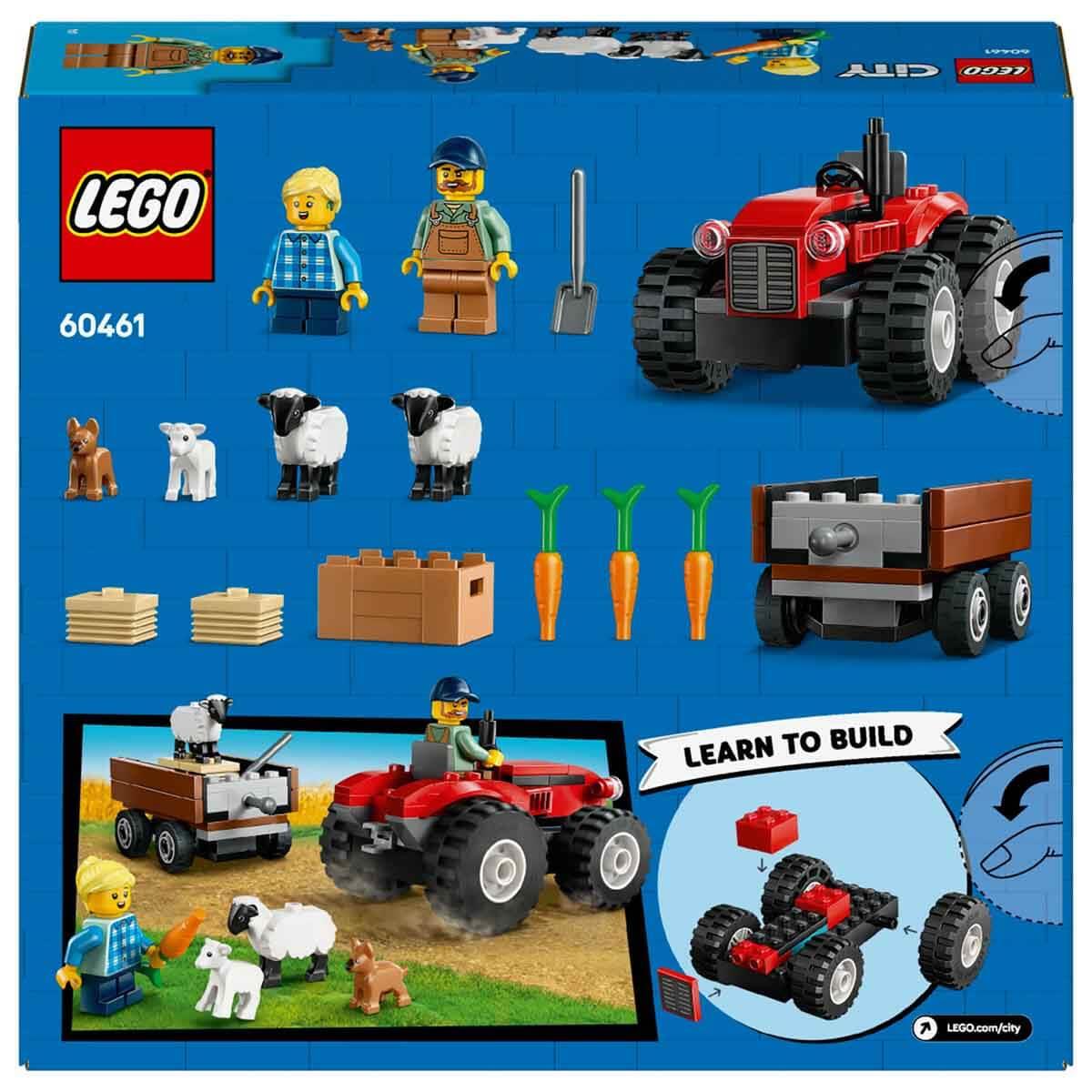 LEGO CITY ROMORKLU KIRMIZI CIFTLIK TRAKTORU VE KOYUN 60461 Diğer LSC60461