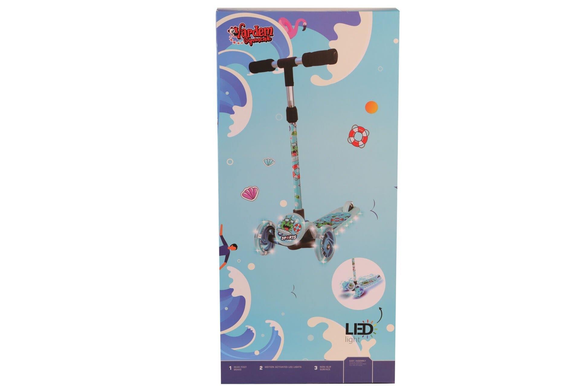 ISIKLI CANAVAR MAVI 3 TEKER SCOOTER Diğer MWKE082A