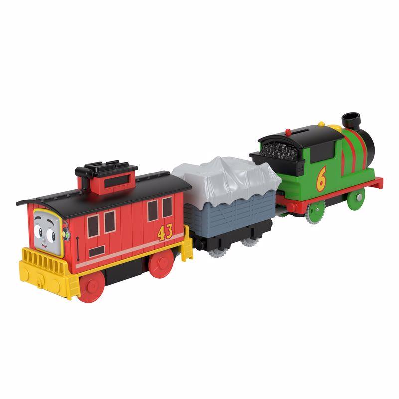Thomas ve Arkadaşları Büyük Tekli Tren Eğlenceli Karakterler Percy & Brake Car Bruno HFX97-HHN44 Thomas Friends HHN44
