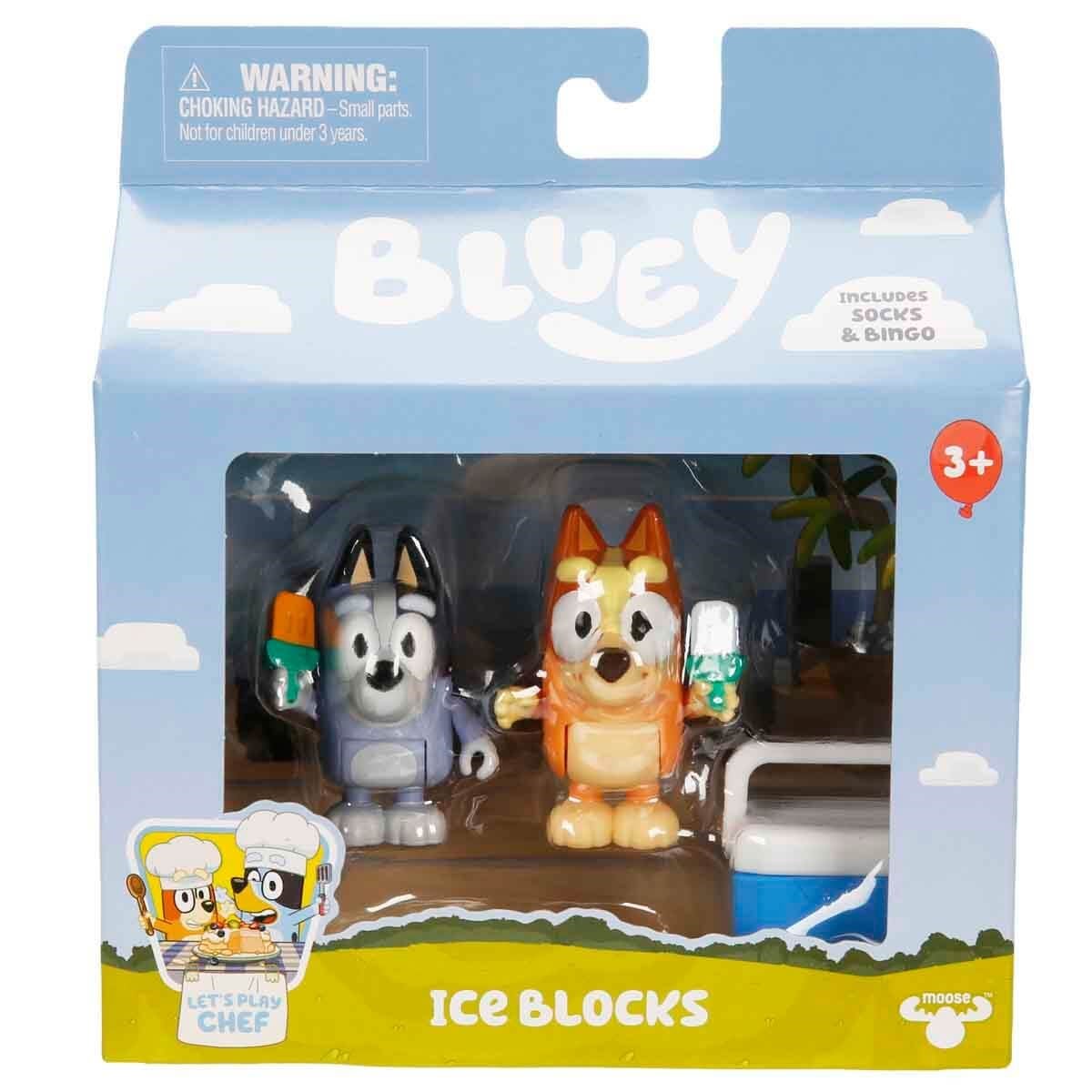 BLUEY BLUEY SOCKS & BINGO MINI FIGURE 2-PACK ICE BLOCKS 18912-18914 Diğer BLUEY 18914