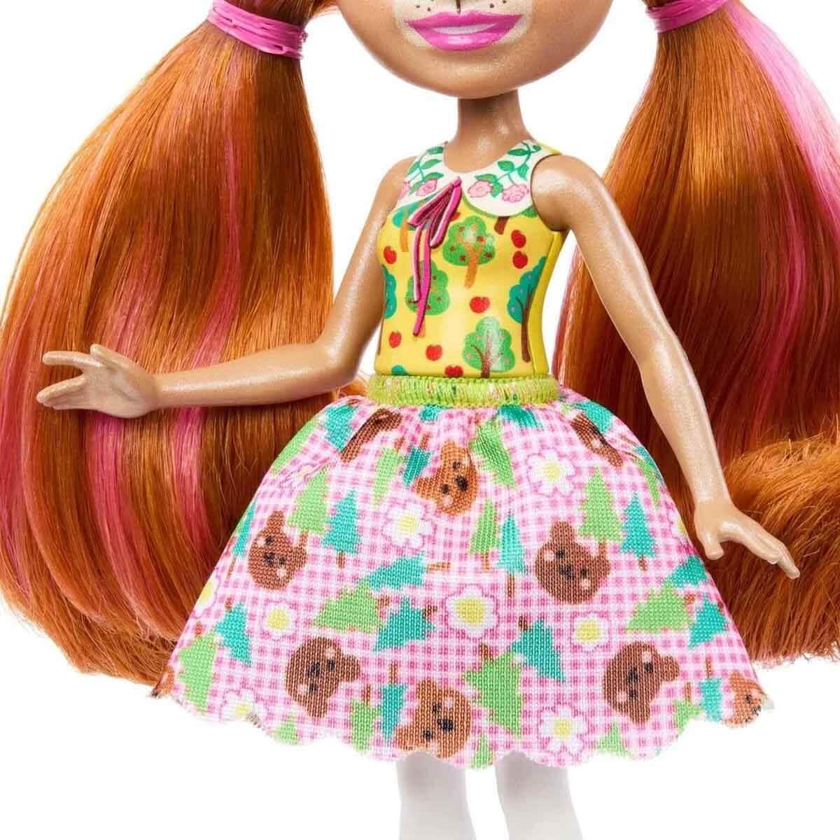 Enchantimals Karakter Bebekler Biloxi Bear ve Trail DVH87-HTP81 Enchantimals HTP81