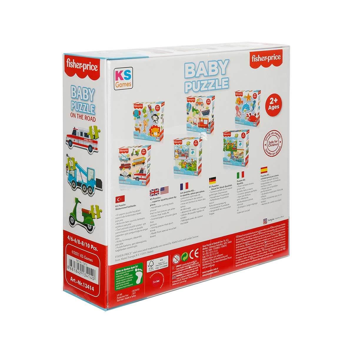 FISHER PRICE BABY ON THE ROAD 6’SI 1 ARADA PUZZLE Diğer FP 13414