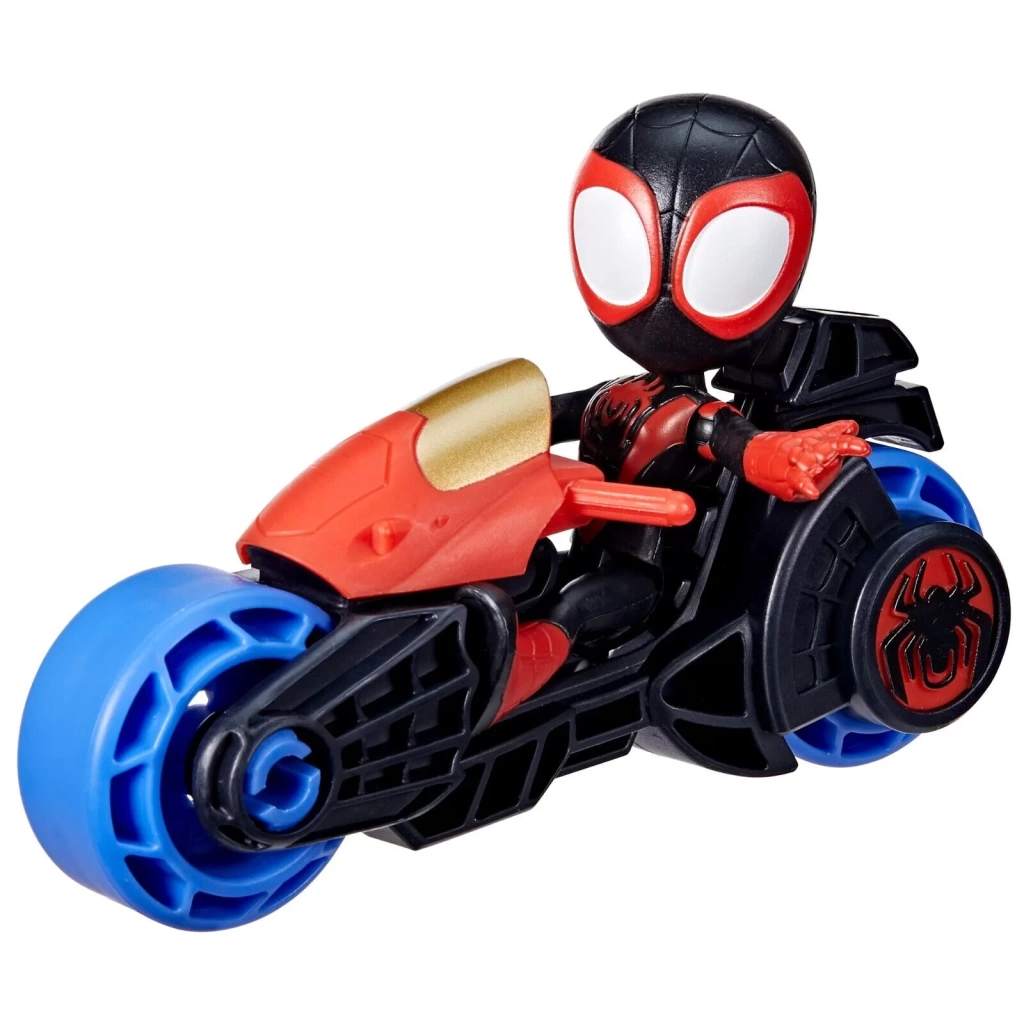Spider And His Amazing Friends Motosiklet ve Figür Miles Morales Spider Man F6777-F7460 Hasbro F7460