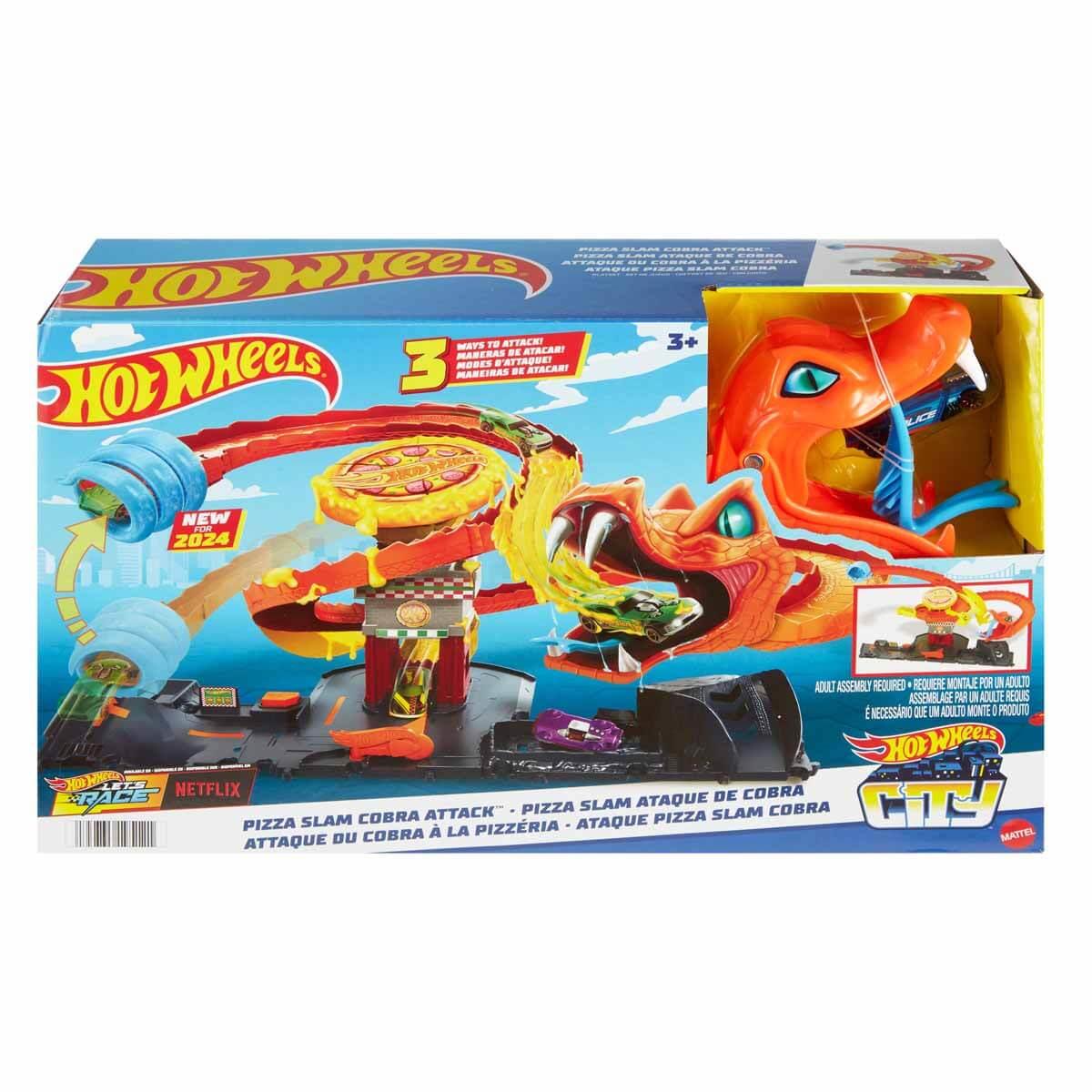 HOT WHEELS PIZZA SLAM KOBRA SALDIRISI OYUN SETI HTN81 Diğer HTN81