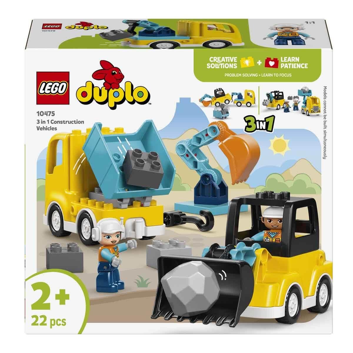 LEGO DUPLO KASABASI 3U 1 ARADA INSAAT ARACLARI 10475 Diğer LED10475