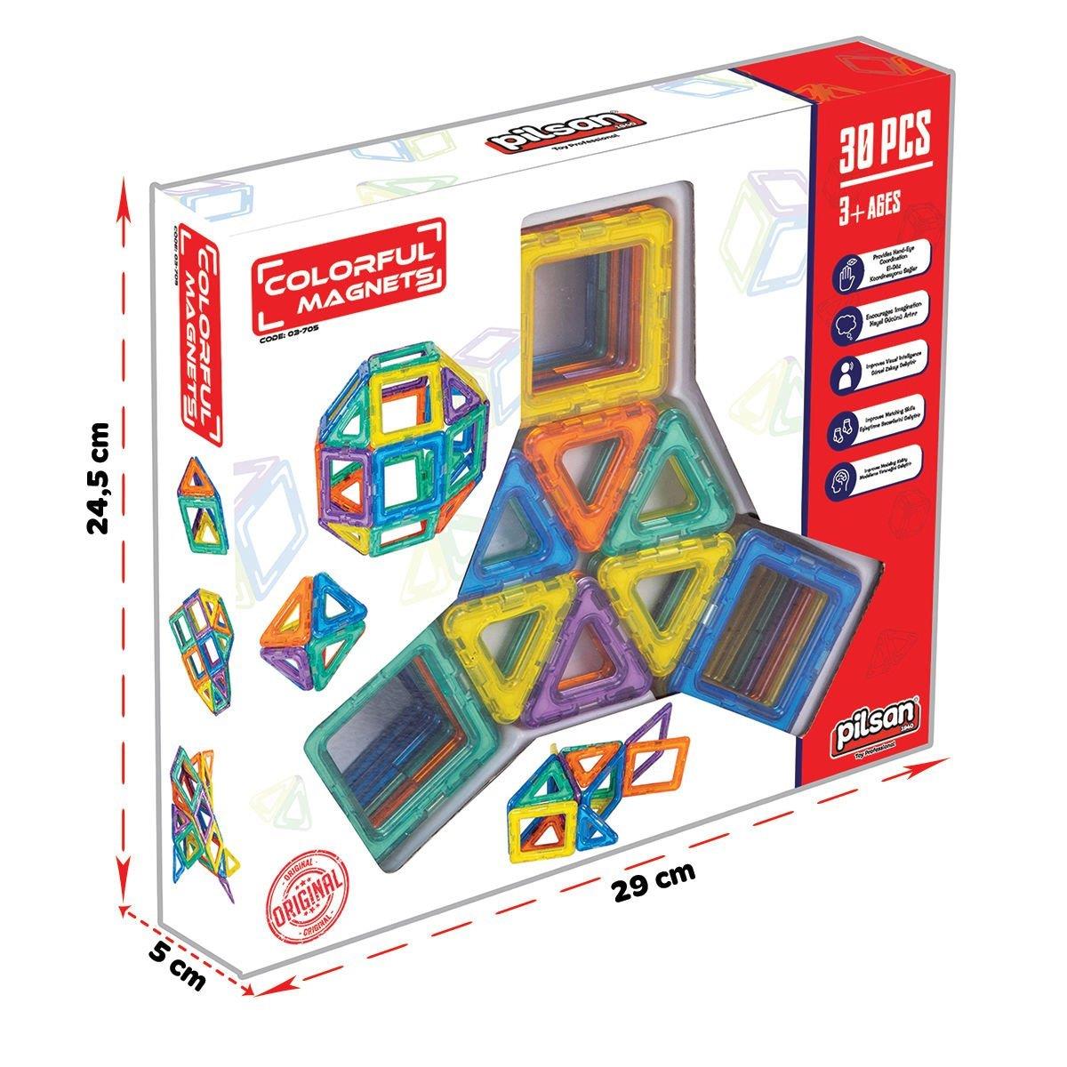 PILSAN RENKLI MAGNETLER 30 PARCA 03 705 Diğer PLS 03 705