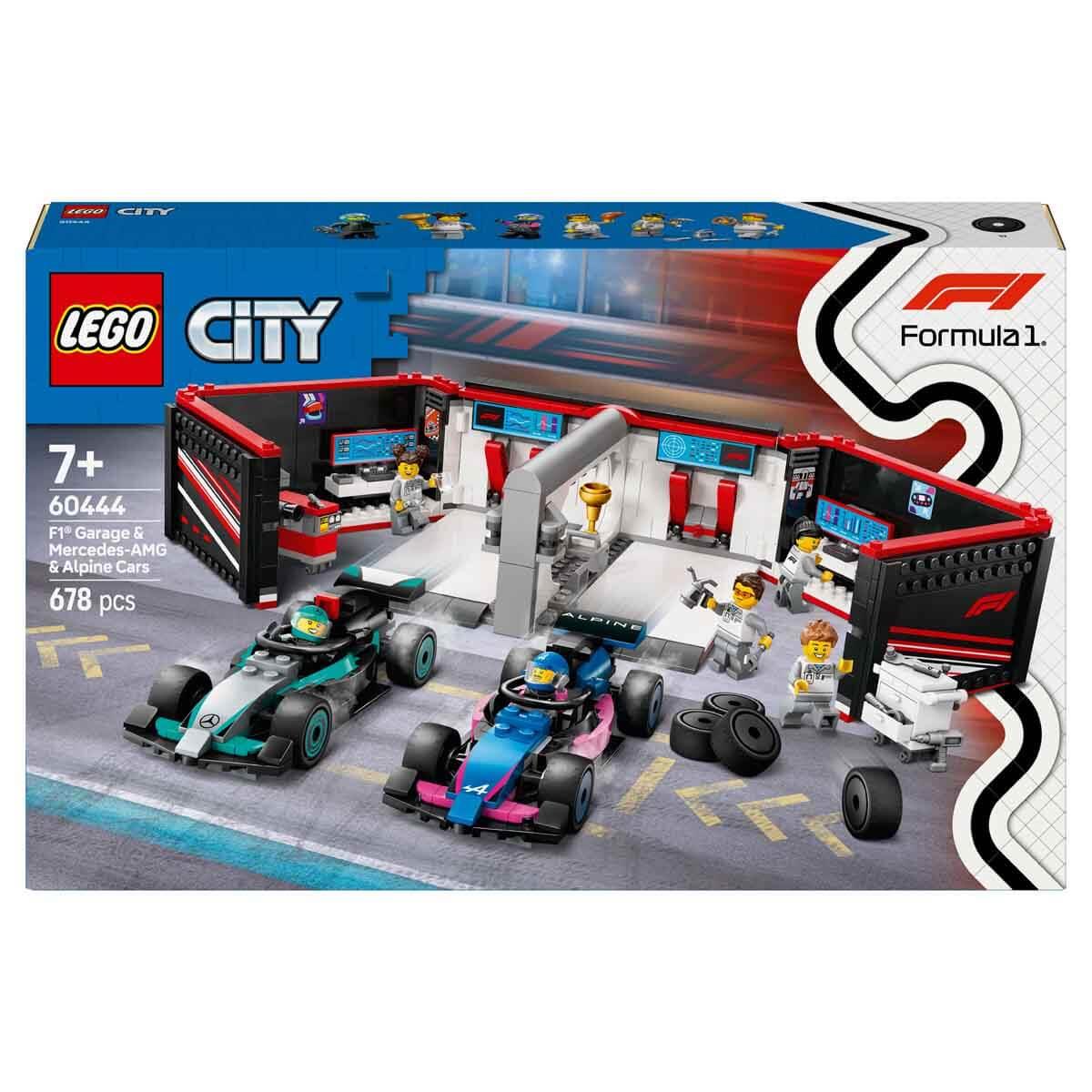 LEGO CITY F1 GARAJI VE MERCEDES AMG VE ALPINE ARABALARI 60444 Diğer LSC60444