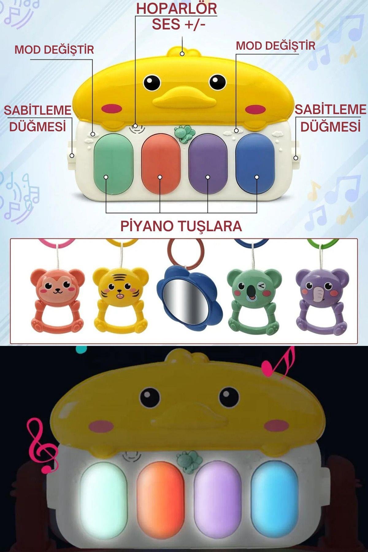 Vardem Bebek Oyun Halısı (Piyanolu Ördekli) Pembe Vardem BIB 698 94