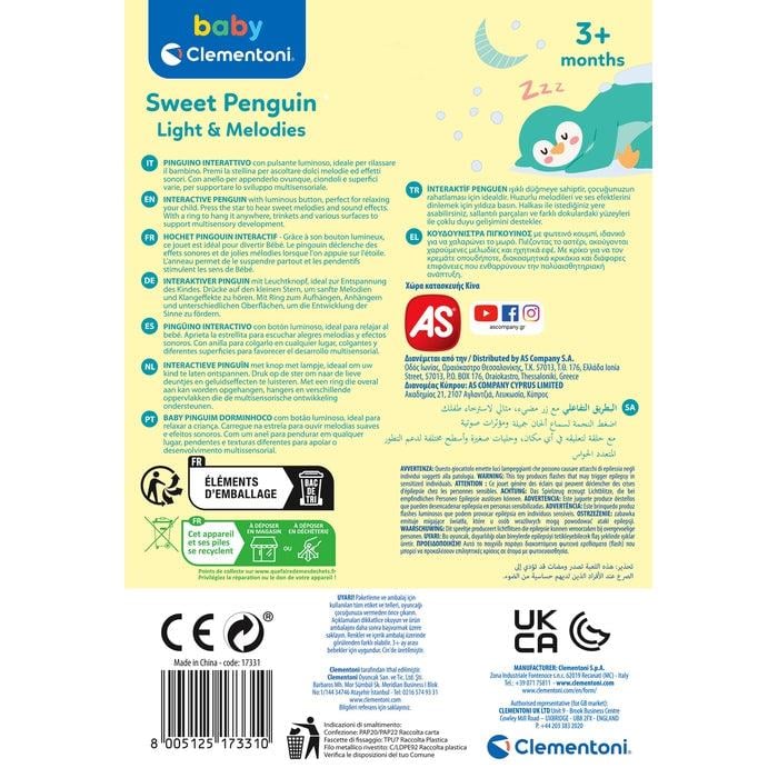 Baby Clementoni İnteraktif Penguen Çıngırak 17331 Clementoni CLE 17331