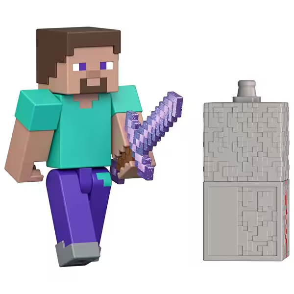 Minecraft Blok Oluştur Serisi Figürleri Steve GTP08-JJR85 Minecraft JJR85