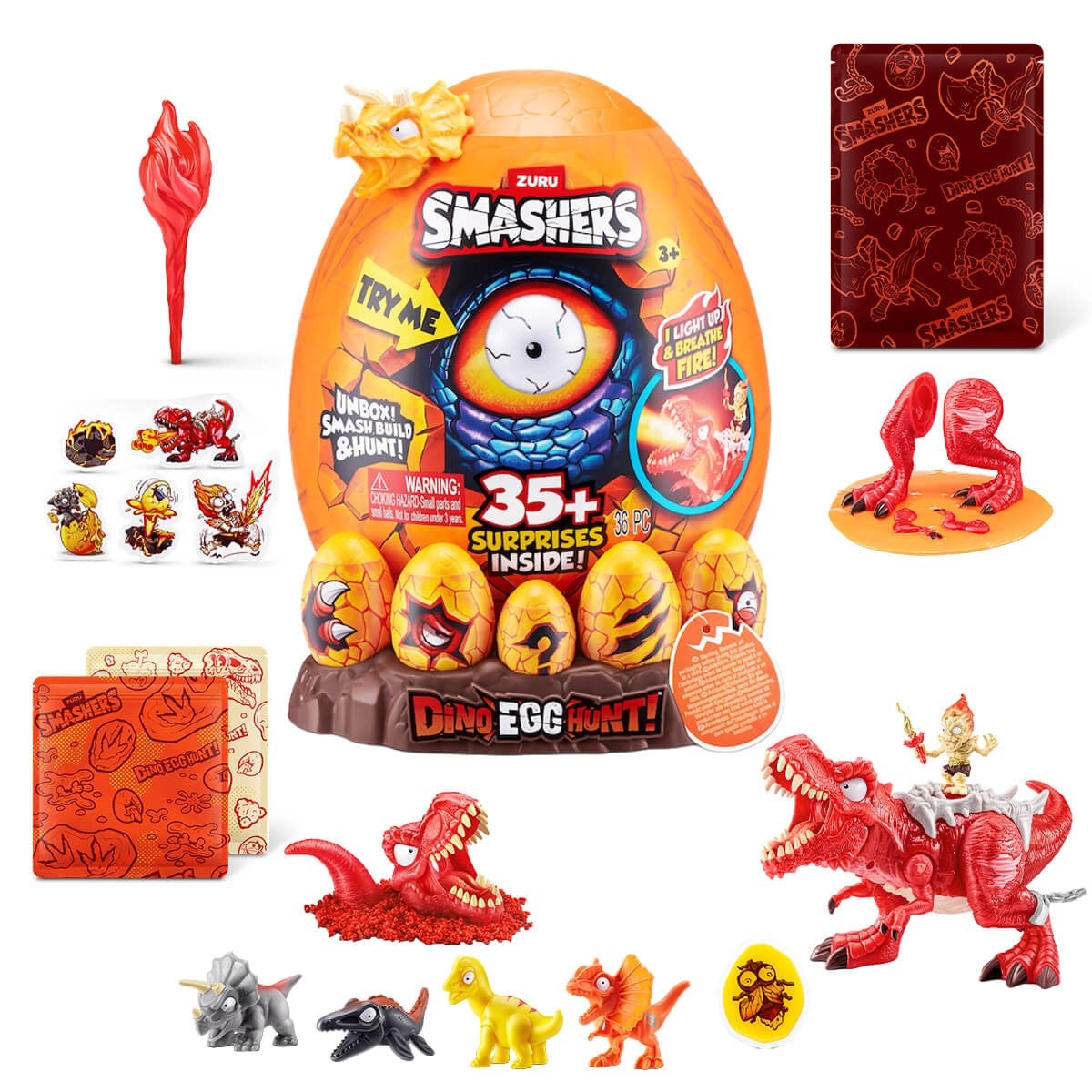 SESLI VE ISIKLI SMASHERS DINO YUMURTA AVI SURPRIZ PAKET MHR16000 SARI Diğer MHR16000 S