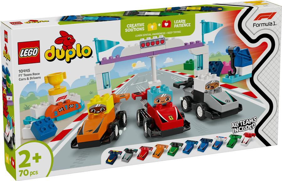 LEGO DUPLO KASABASI F1 TAKIMI YARIS ARABALARI VE SURUCULER 10445 Diğer LED10445