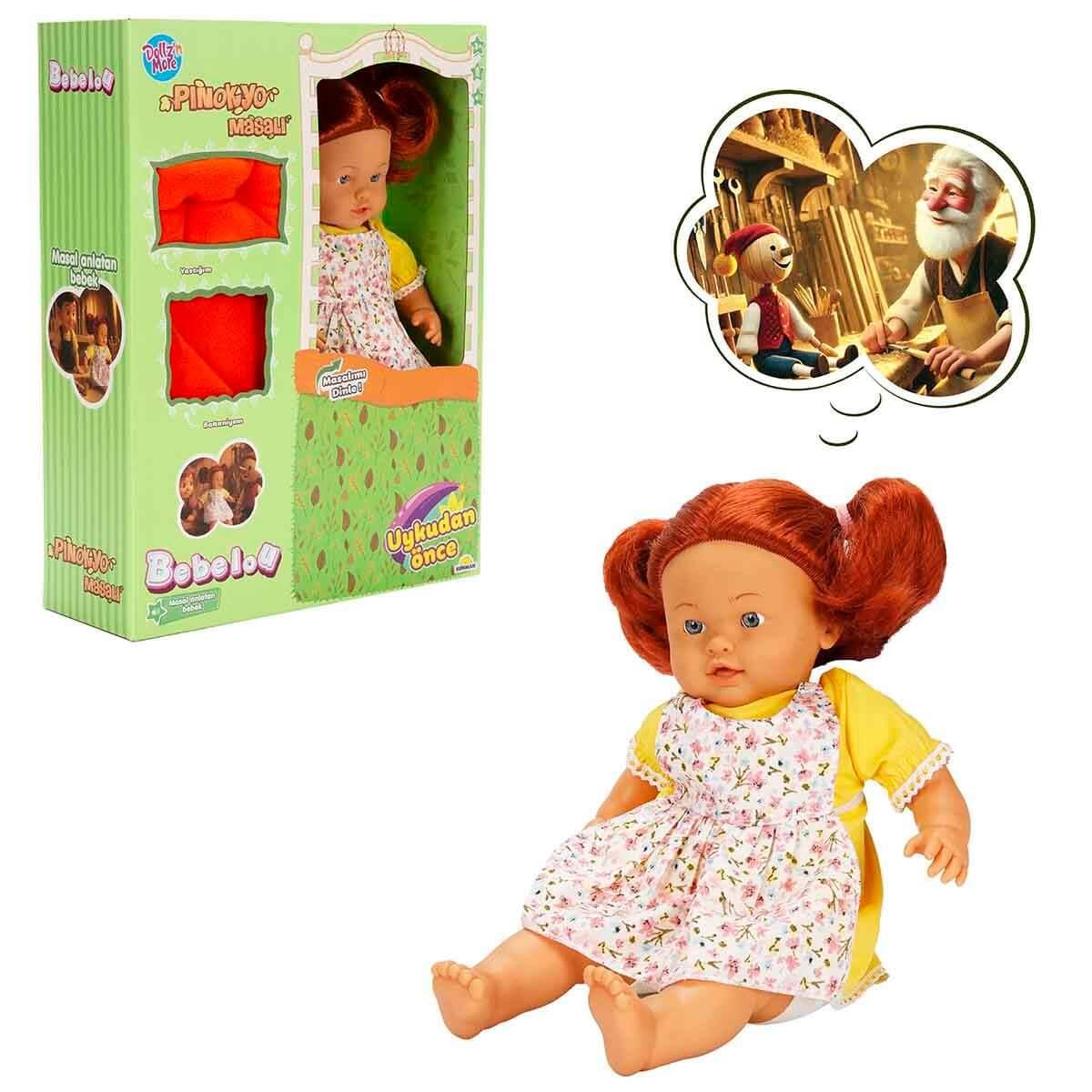 BEBELOU UYKUDAN ONCE BEBEGI MASAL ANLATAN PINOKYO 40 CM S01040042 Diğer S01040042