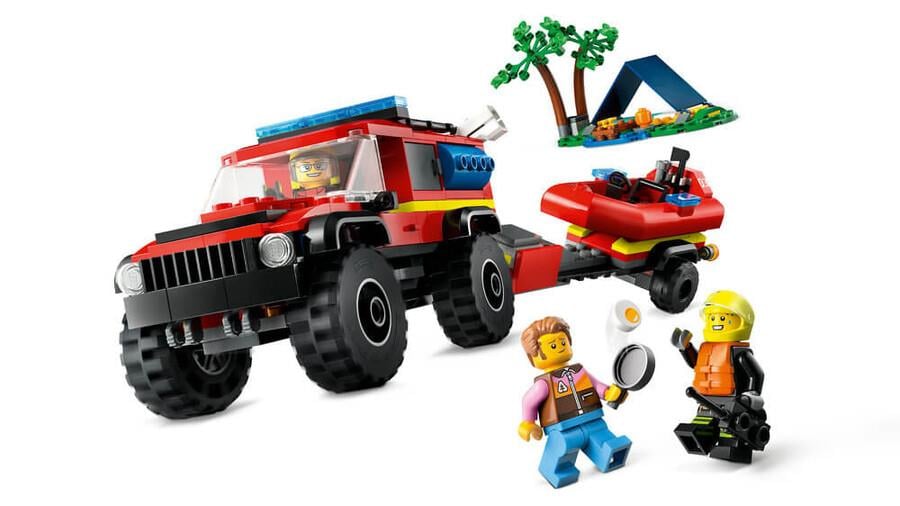 LEGO CITY 4X4 KURTARMA BOTLU ITFAIYE KAMYONU 60412 Diğer LSC60412