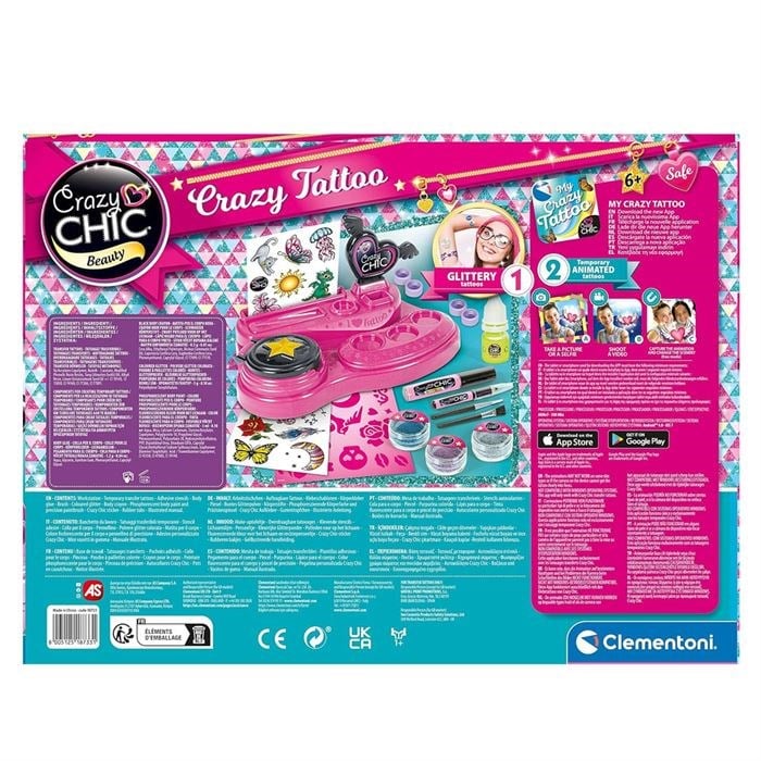 Clementoni Crazy Chic Çılgın Dövmeler 18733 Clementoni CLE 18733