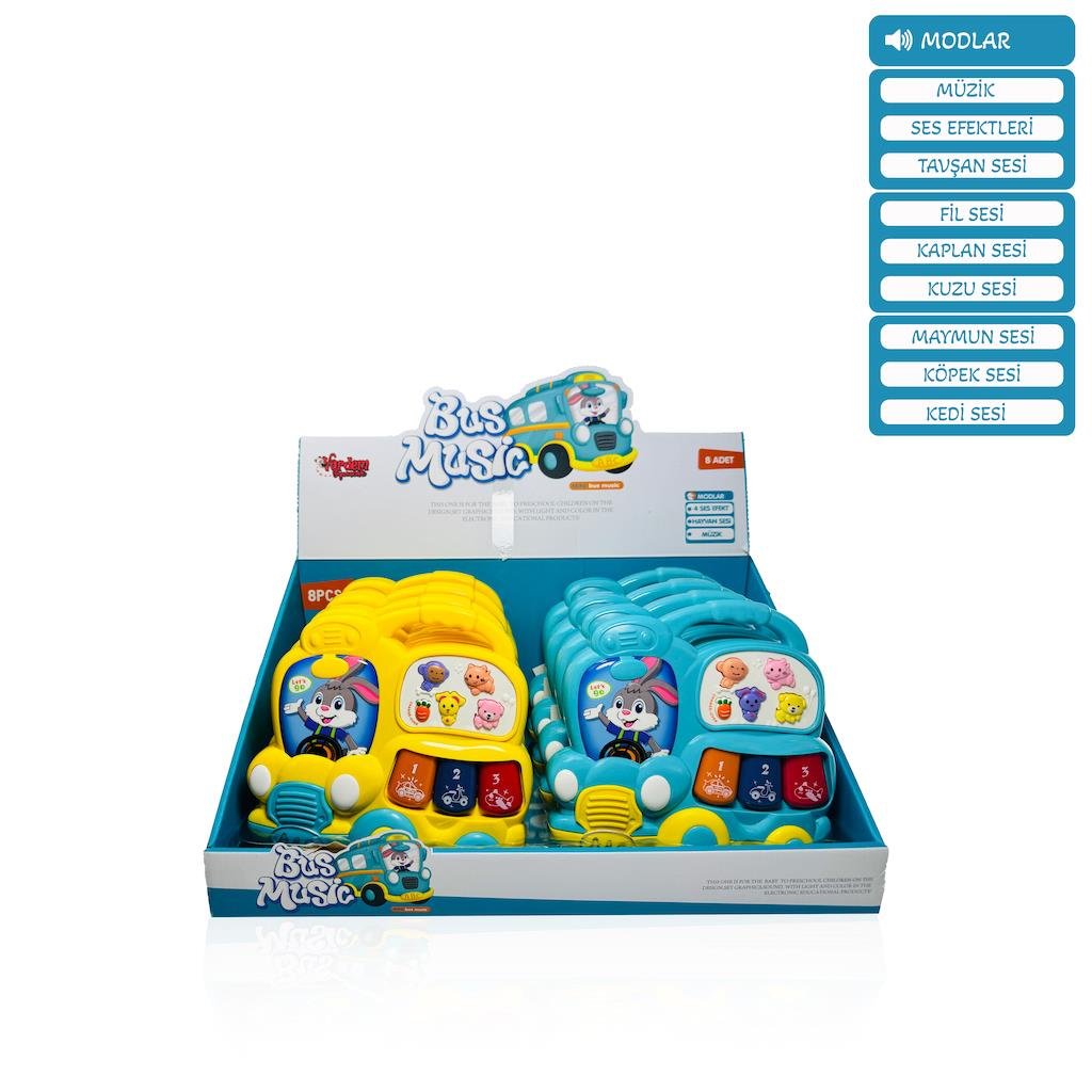 VARDEM ISIKLI VE MUZIKLI KUTULU OTOBUS BEBEK PIYANOSU Diğer VAR JLG 855 63A