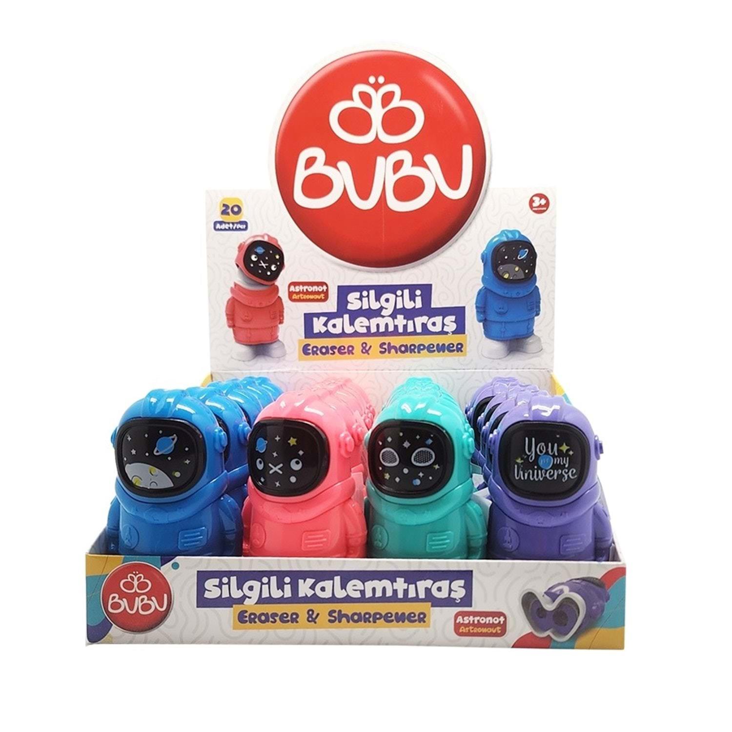 Bu-Bu Silgili Kalemtıraş Astronot Bubu BUBU-SLG003