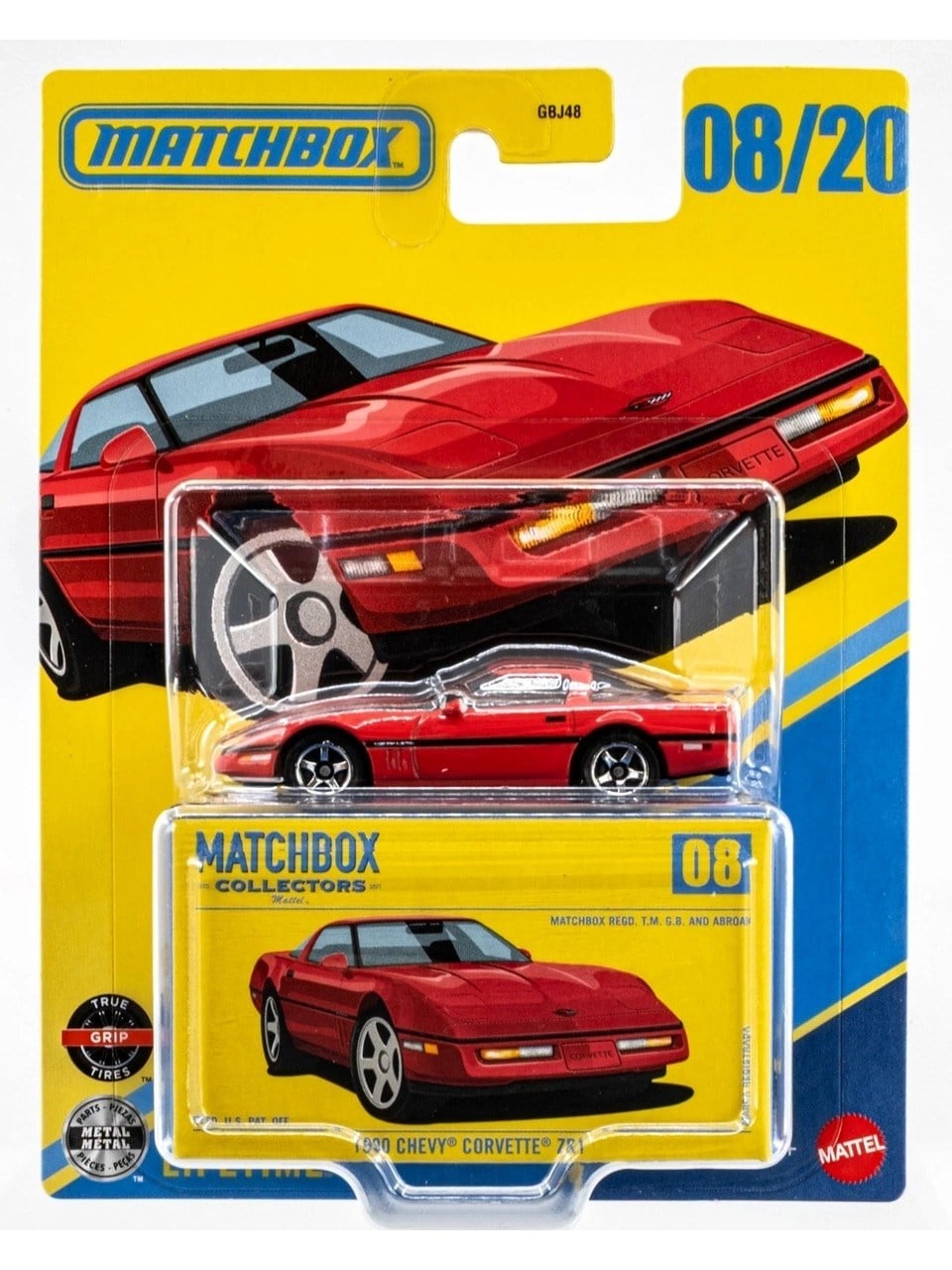 MATCHBOX COLLECTORS 1990 CHEVY CORVETTE ZR1 GBJ48-JJV94 Diğer JJV94