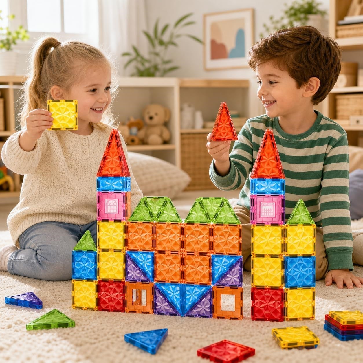 VARDEM 70 PARCA 7.5 CM MANYETIK YAPI BLOKLARI CPL100 Diğer VAR CPL100