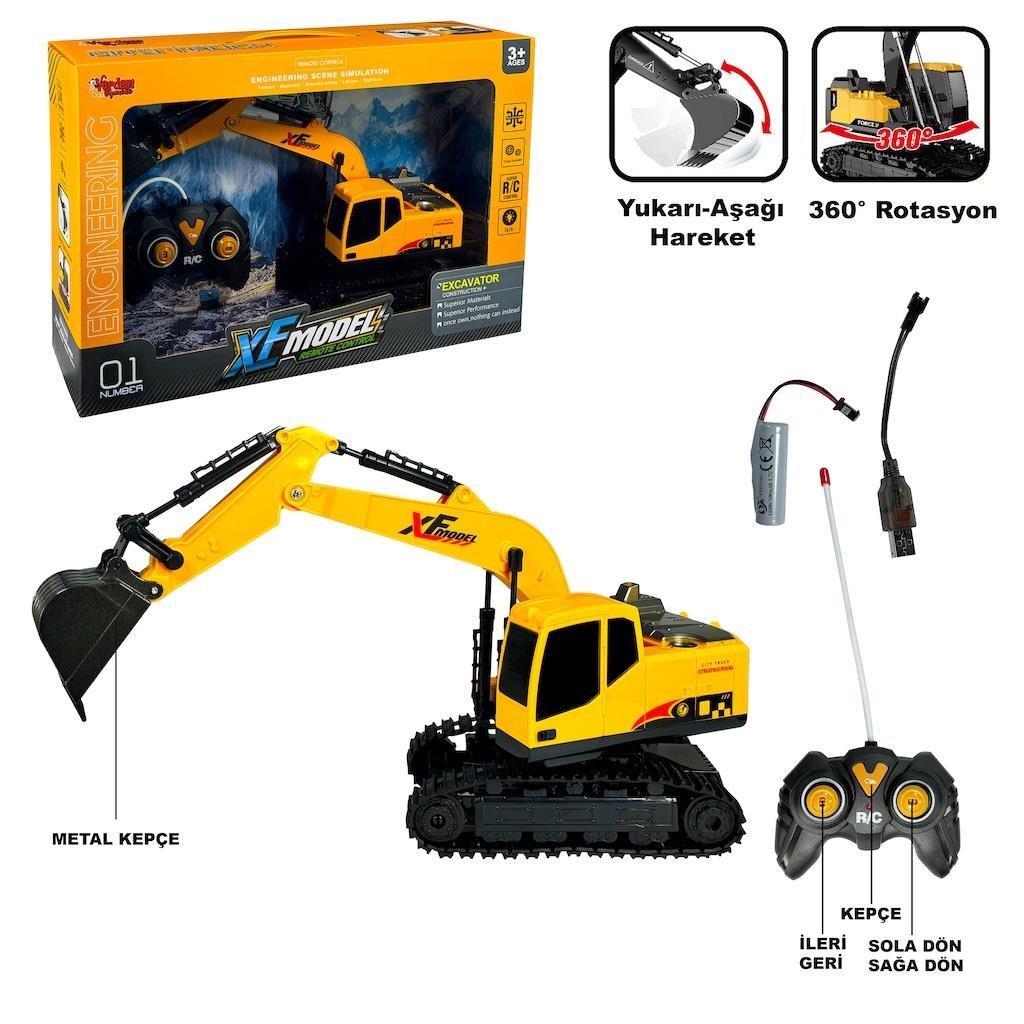 UZAKTAN KUMANDALI F/F SARJLI MODEL KAZICI METAL KEPCE Diğer XFG 789 410B