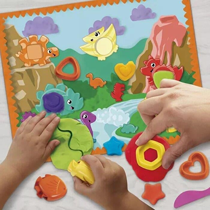 PLAY DOH BASLANGIC SEKILLER EVE RENKLER DINO OYUN SETI G0491 Diğer G0491