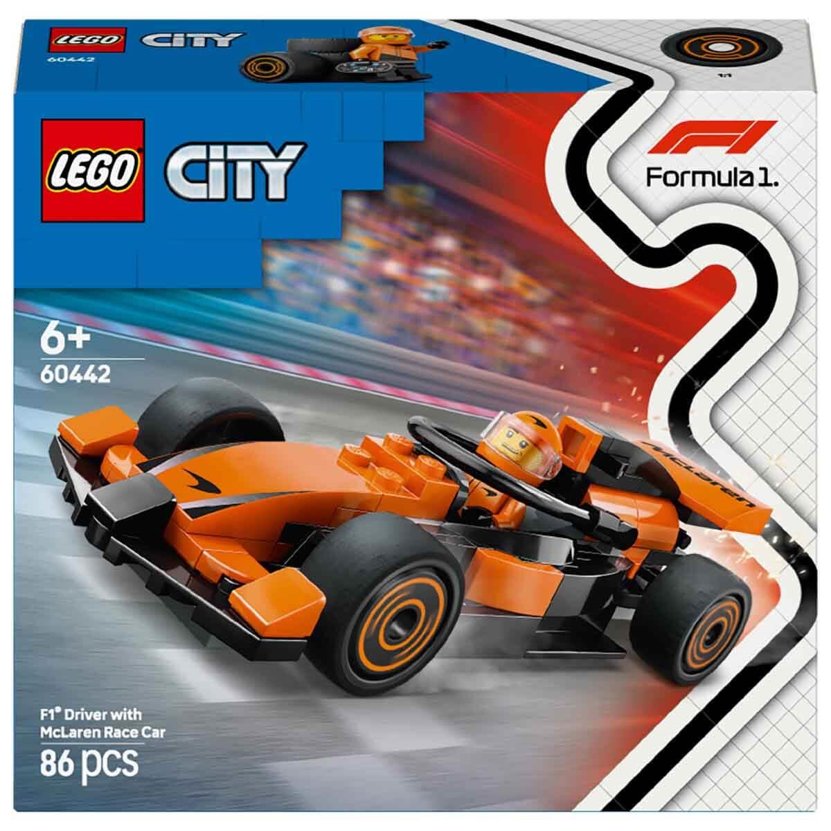 LEGO City McLaren Yarış Arabalı F1 Sürücüsü 60442 Lego LSC60442