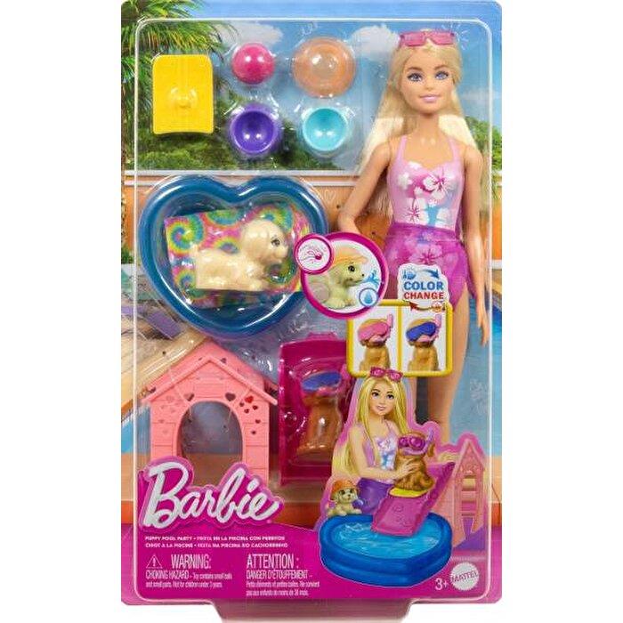 BARBIE KOPEKCIKLE HAVUZ PARTISI OYUN SETI JBF35 Diğer JBF35