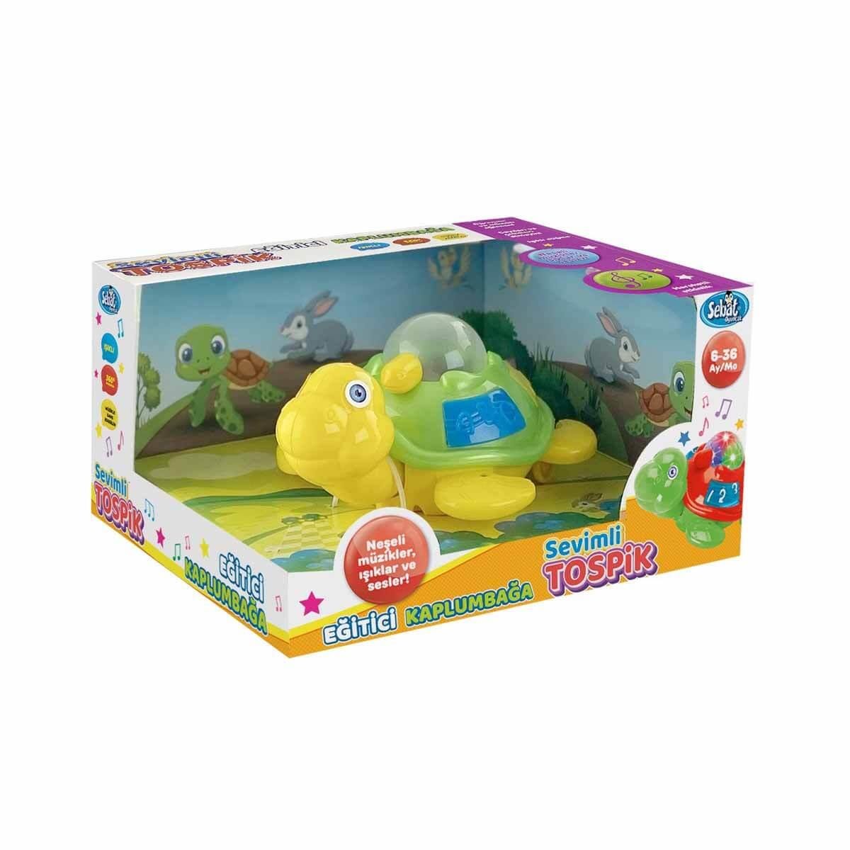 Sesli ve Işıklı Çarp-Dön Sevimli Tospik Egitici Kaplumbağa Diğer SB2044