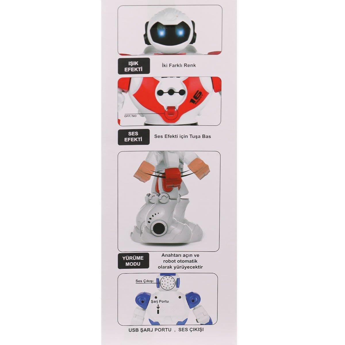 SARJLI SESLI DANSCI INTERAKTIF ROBOT 606 29 KIRMIZI Diğer GGE 606 29 K