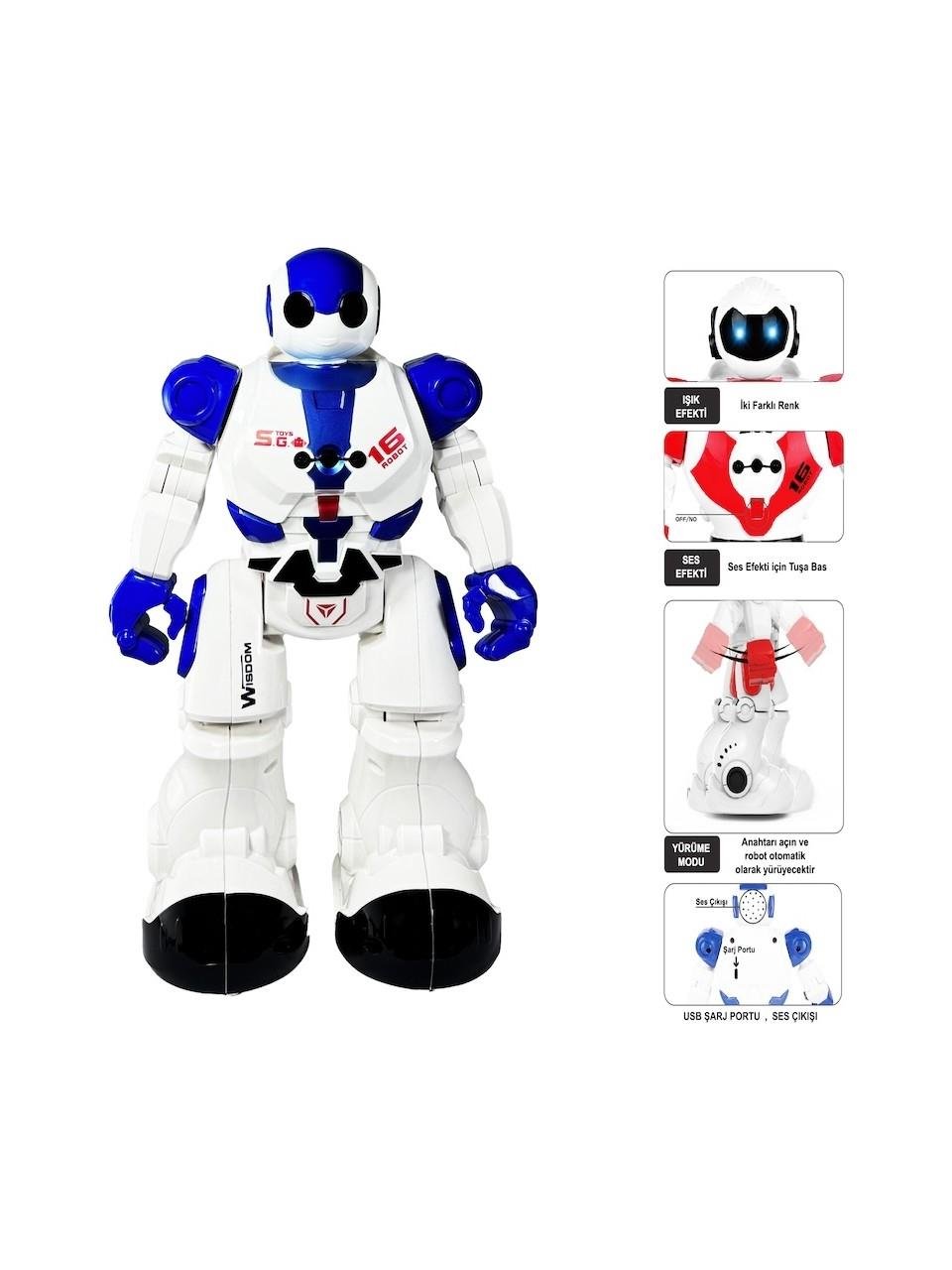 SARJLI SESLI DANSCI INTERAKTIF ROBOT 606 29 MAVI Diğer GGE 606 29 M