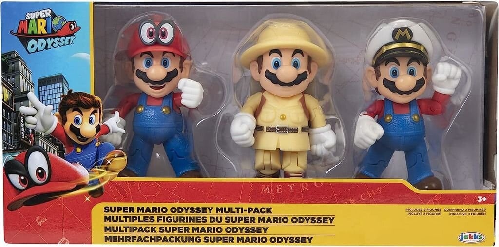 NINTENDO SUPER MARIO MARIO ODYSSEY SET 3LU PAKET 10 CM 12932 Diğer NESL 12932