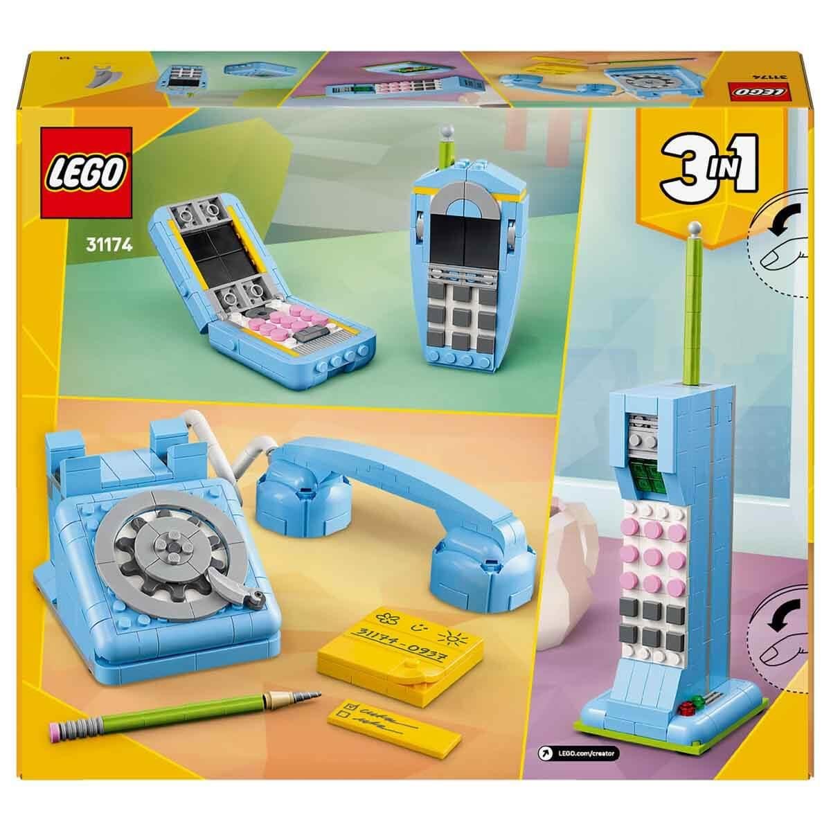 LEGO CREATOR 3U 1 ARADA RETRO TELEFON 31174 Diğer LMC31174