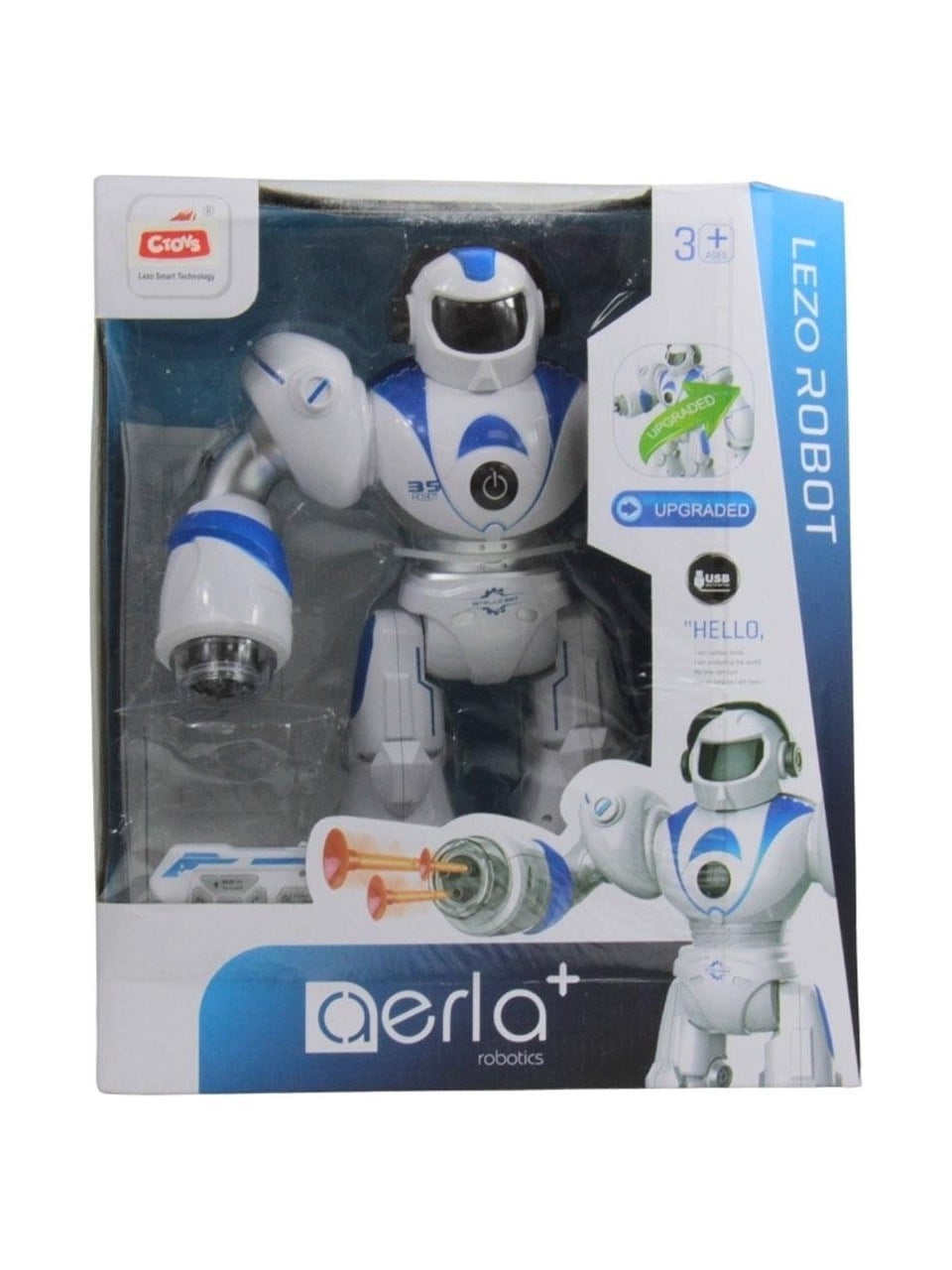 CTOY Uzaktan Kumandalı Akıllı Robot Mavi Diğer CTOY 99888 2 M