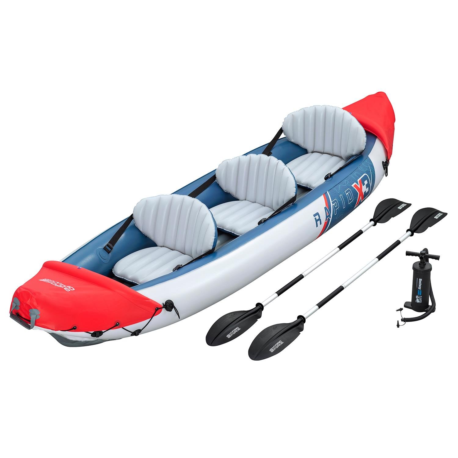 Bestway 65132 Rapid X3 Hydroforce 3 Kişilik Şişme Kano 381X100CM Bestway 65132