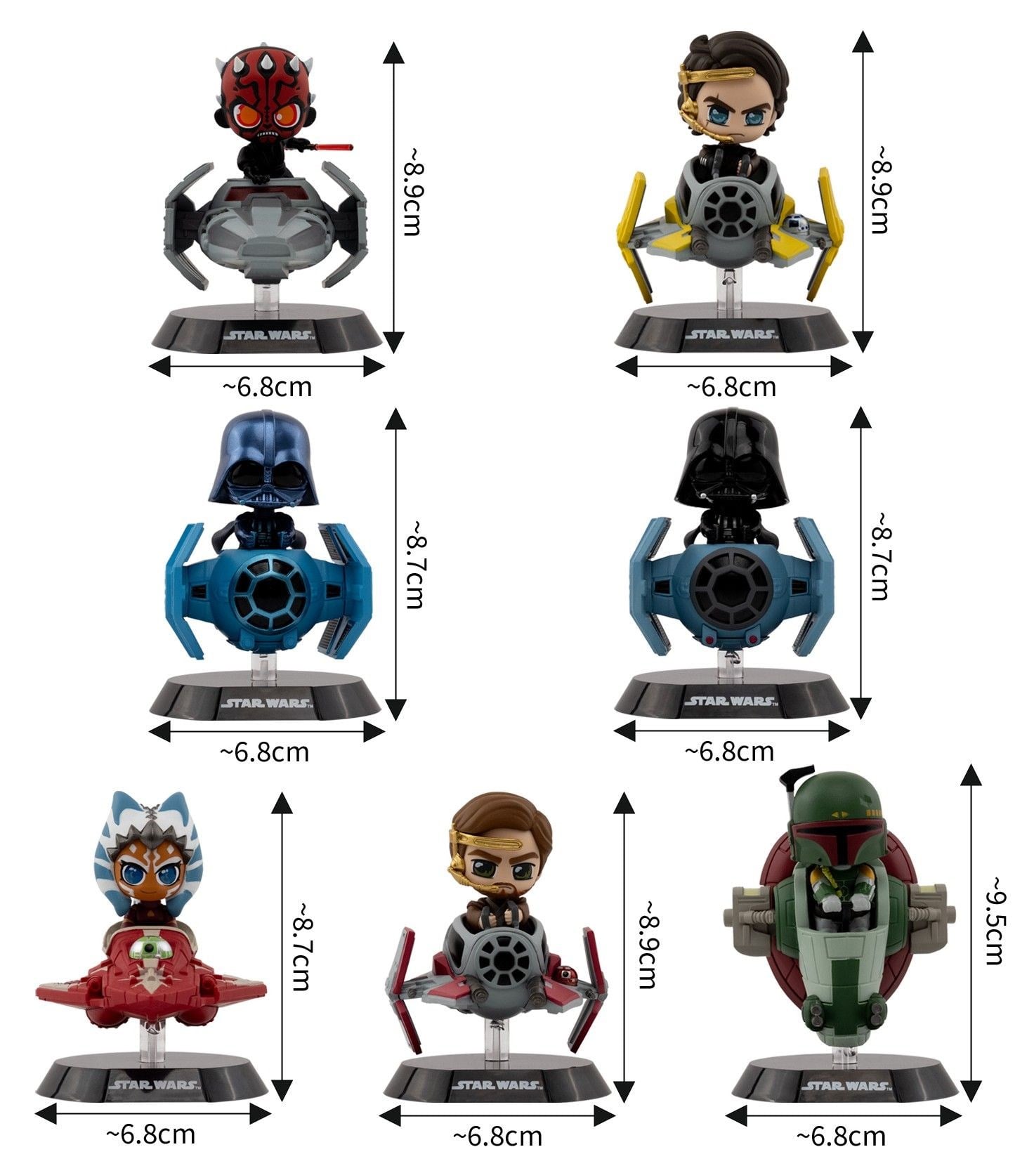 Star Wars Cosbi Riders Blind Box Serisi 1 0283 Star Wars YUME 0283