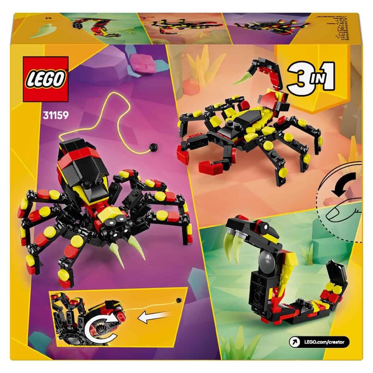 LEGO CREATOR VAHSI HAYVANLAR SASIRTICI ORUMCEK 31159 Diğer LMC31159