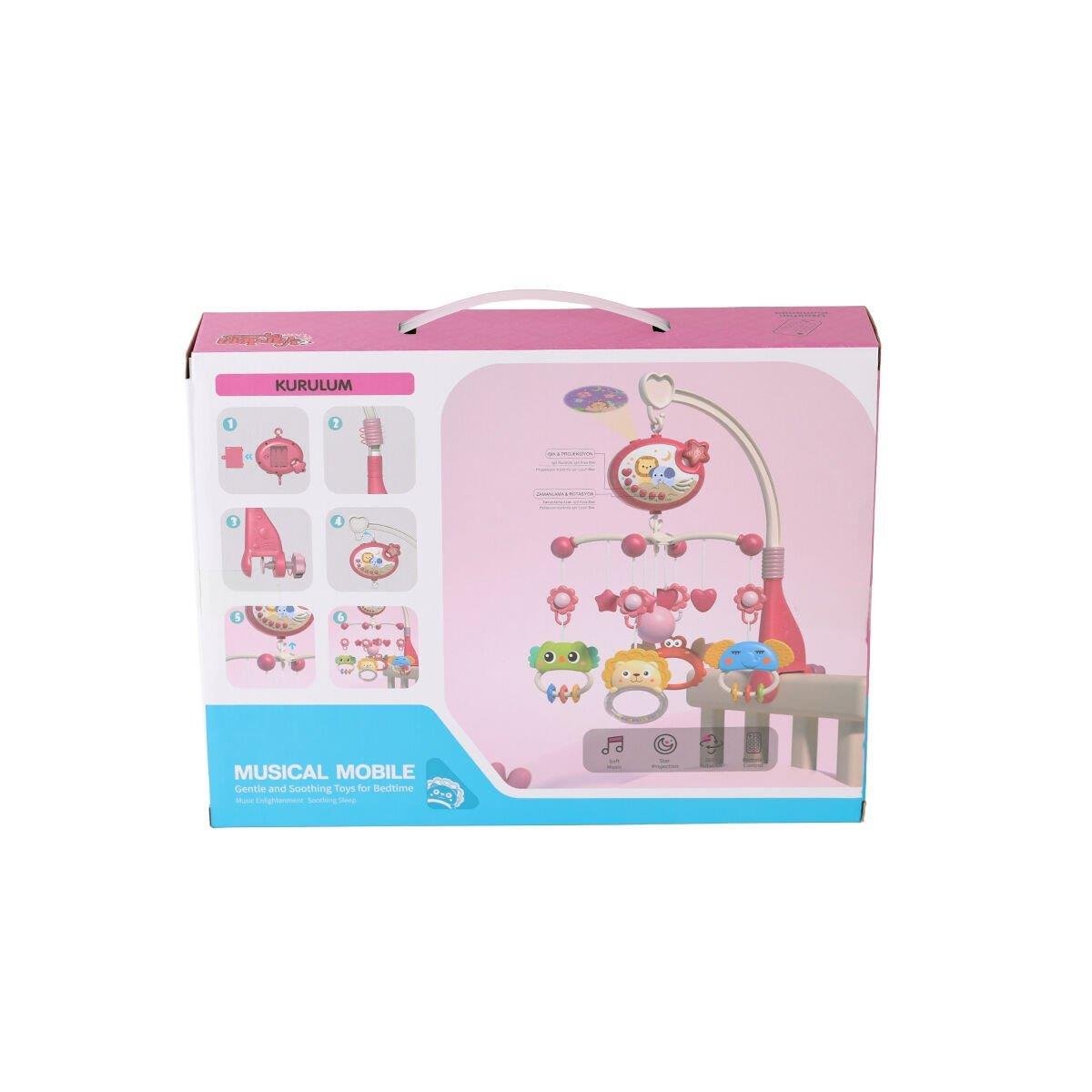 VARDEM ISIKLI MUZIKLI BEBEK DONENCESI PEMBE Diğer BIB 698 85