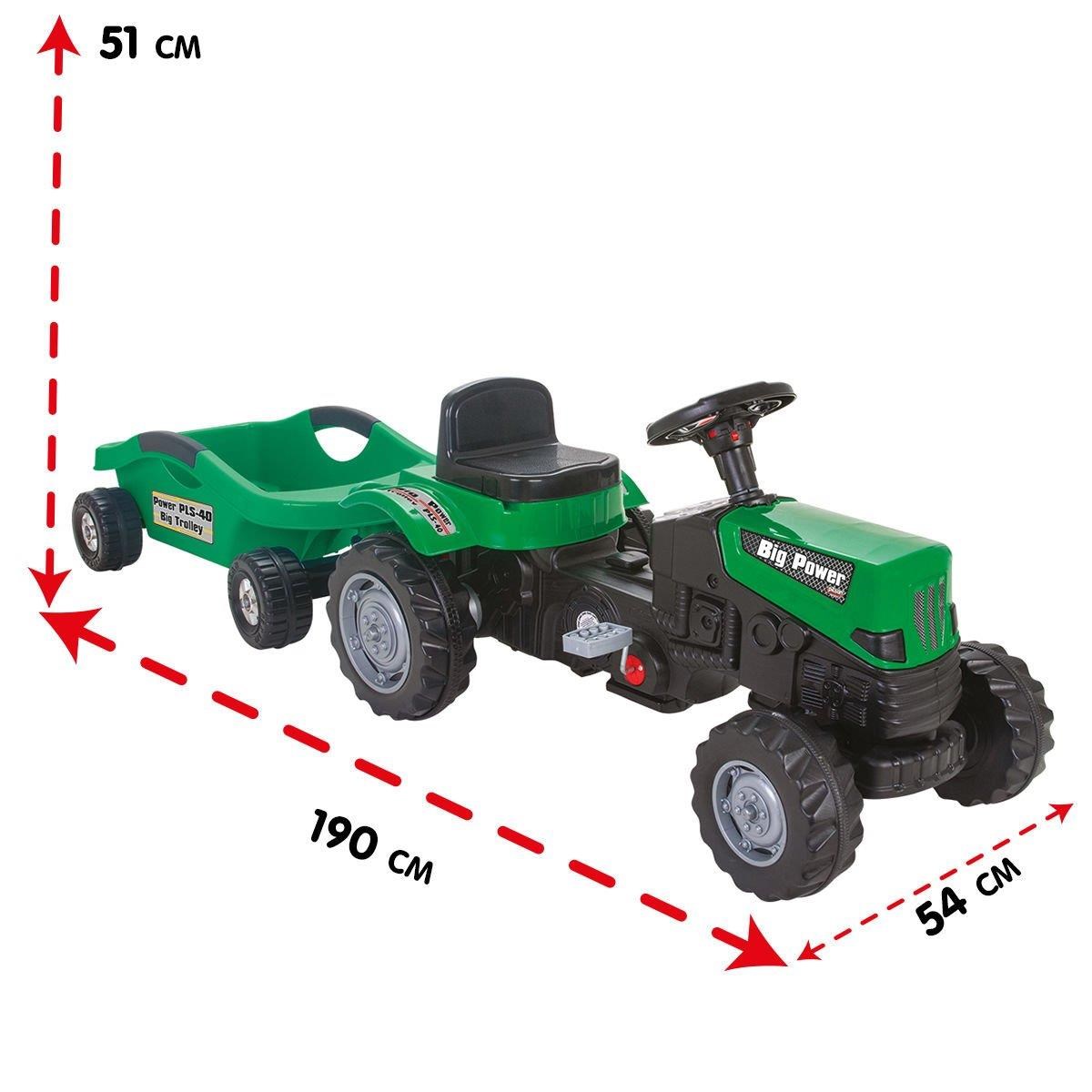 Pilsan Power Pedallı Big Trolley Traktör Yeşil 07 320 Pilsan PLS 07 320 Y